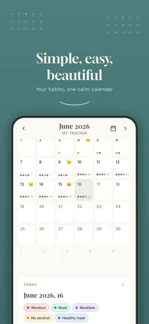 My Tracker: Habit Calendar screenshot 1