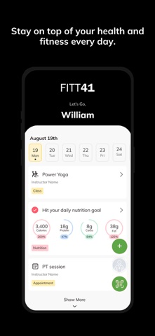 Fitt 41 iPhone screenshot