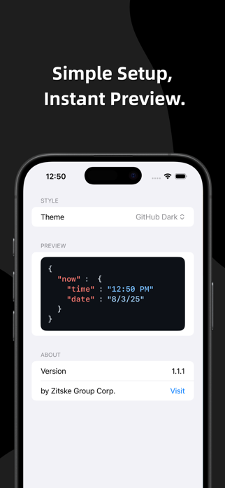 JSON Clock Screenshot 3 of 3