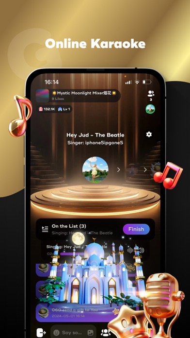 Screenshot #3 pour Ginwa-Karaoke&Voice Chat Room