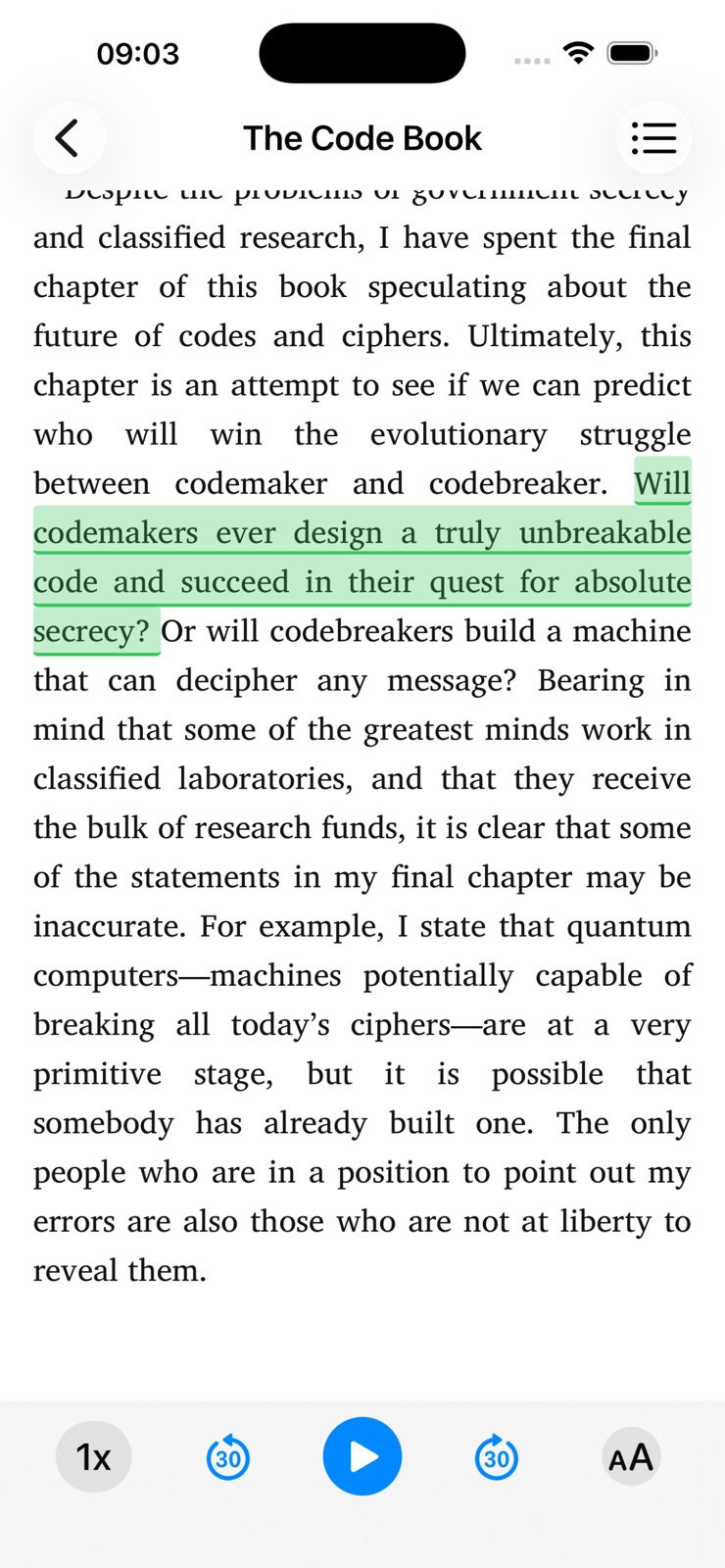 EPUB Player iphone screenshot 1