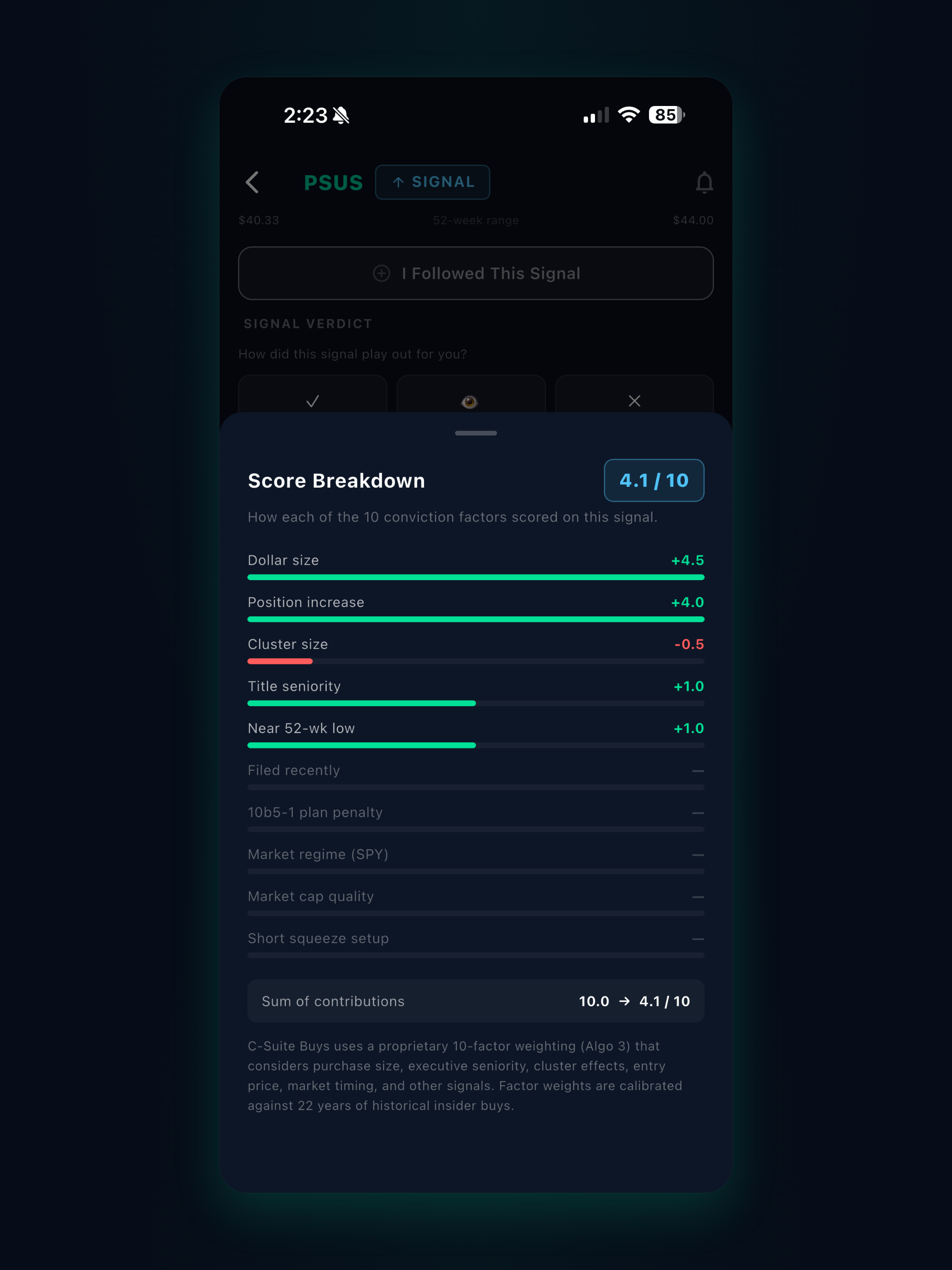 C-Suite Buys screenshot 6