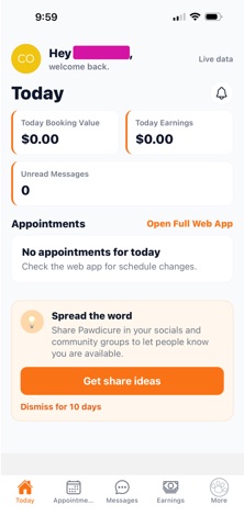 Pawdicure Tech iPhone screenshot