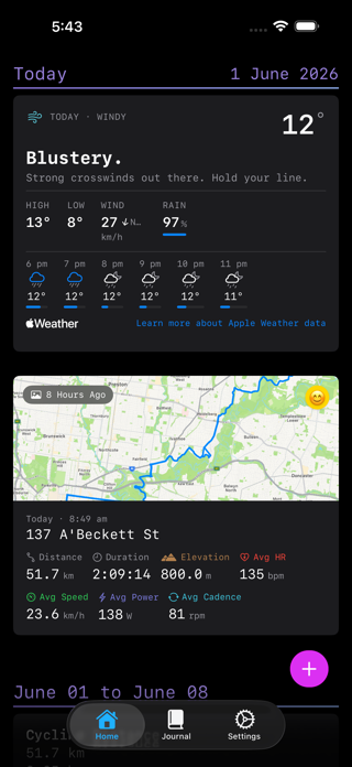 Ride Journal Screenshot 1 of 5