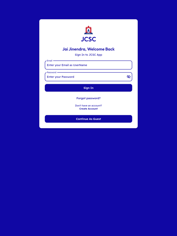 JCSC Mobile iPad screenshot 1 - Reference app