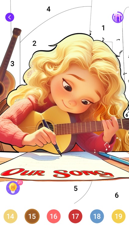 Halloween Color by Number Game screenshot-7