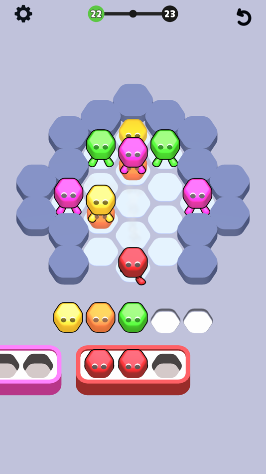 #6. Hexa Stack Jam (iOS) 由: Gybe Games