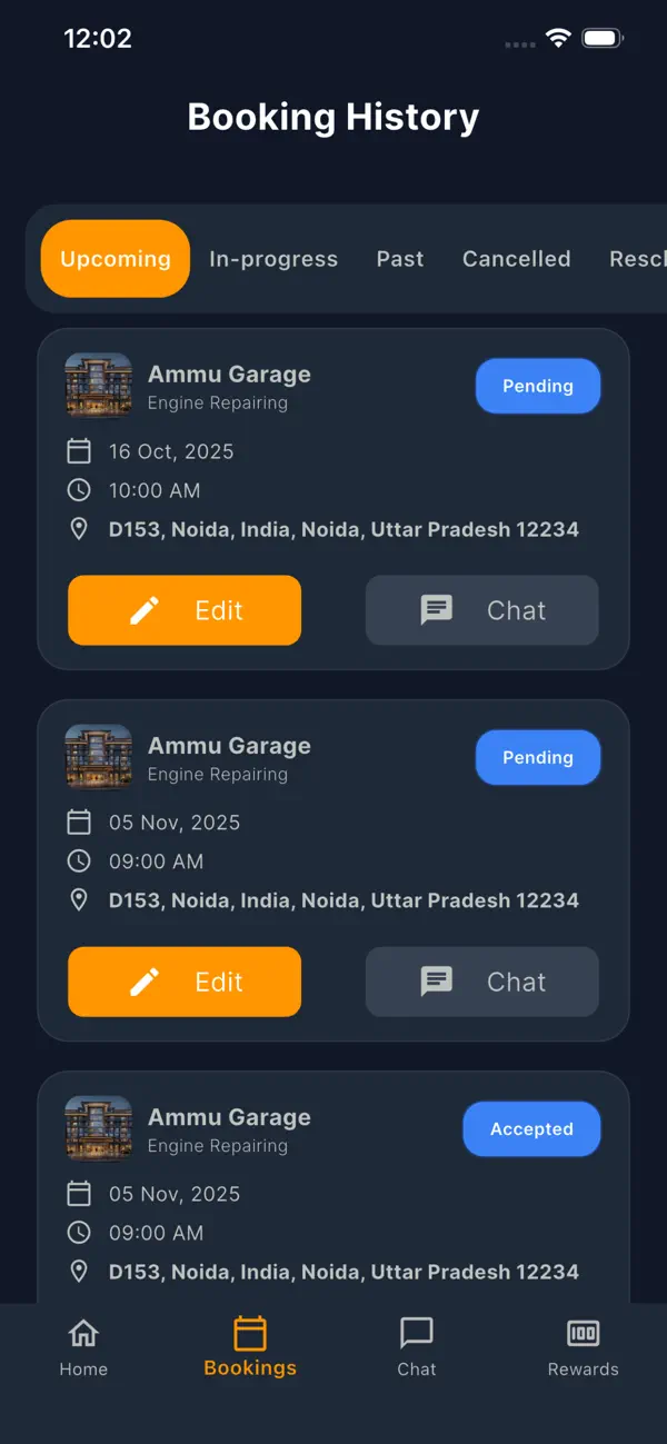 Screenshot #2 pour Garage Users App