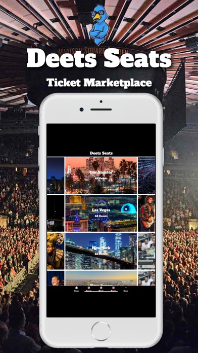 Deets Seats - Event Tickets iPhone screenshot 1 - Entertainment app