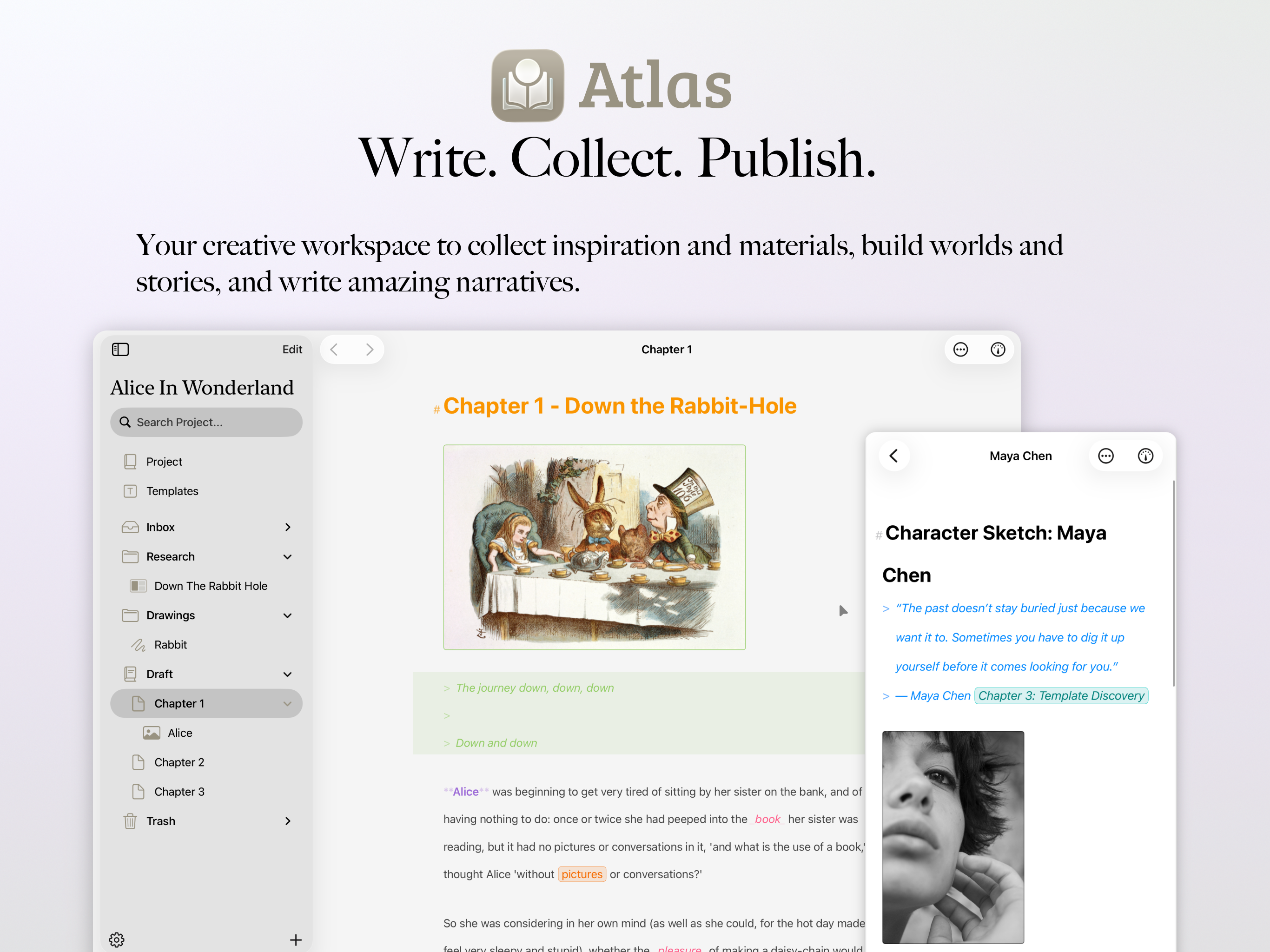Atlas: Write and Create