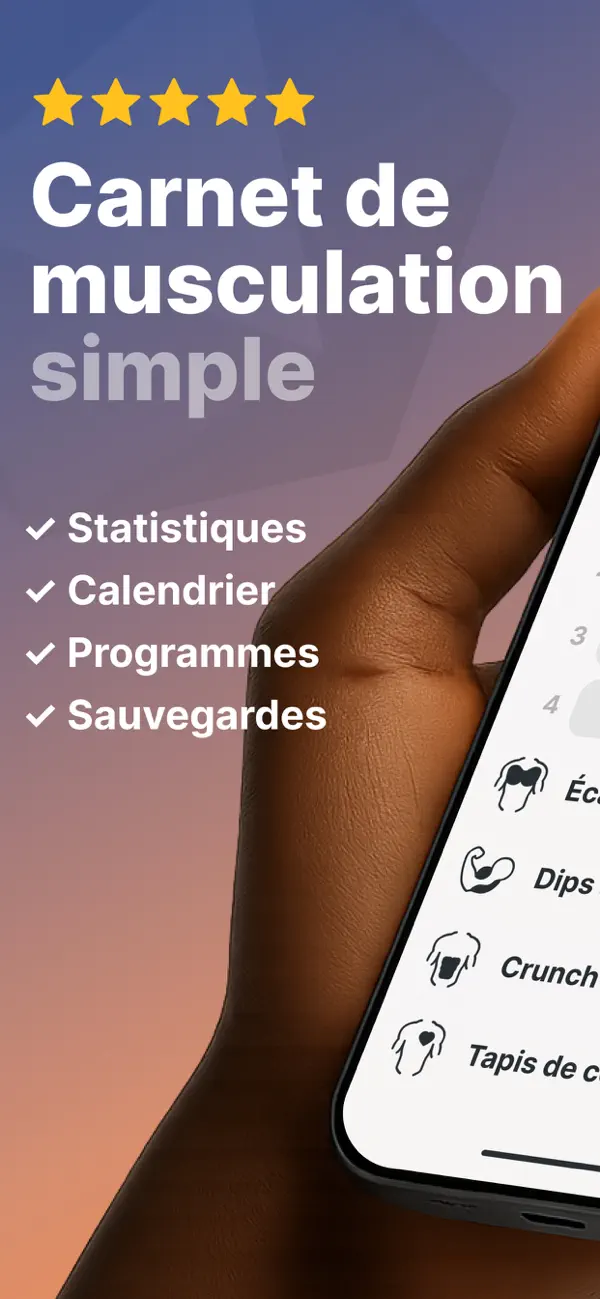 Screenshot #1 pour Forma - Carnet de Musculation