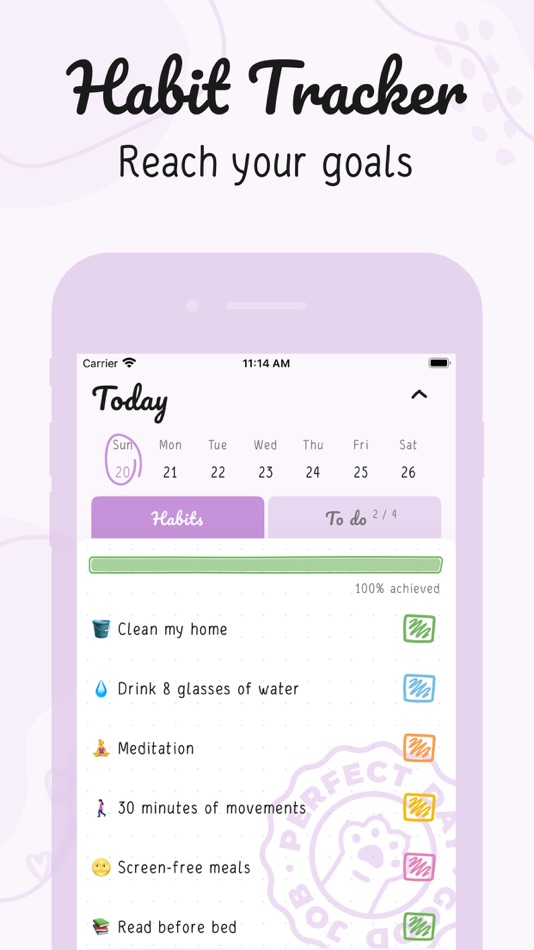 #1. Hizo: Habit Tracker & Todo (iOS) By: Vladimir Sevastianov