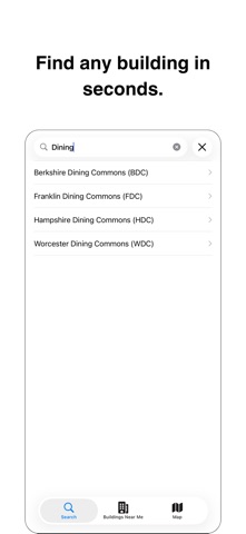 UMass Locator screenshot