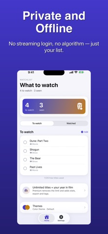 Movie Watchlist Tracker screenshot