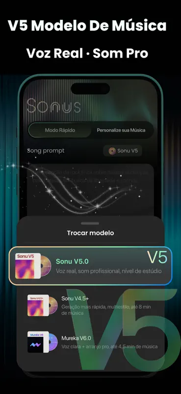 Sonus IA Música & Canção Criar screenshot 2 of 8