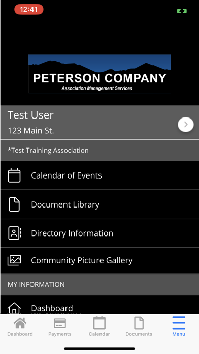 Peterson Company Screenshot
