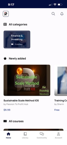 Passion To Profit Hub screenshot