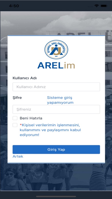 Arel üniversitesi Screenshot