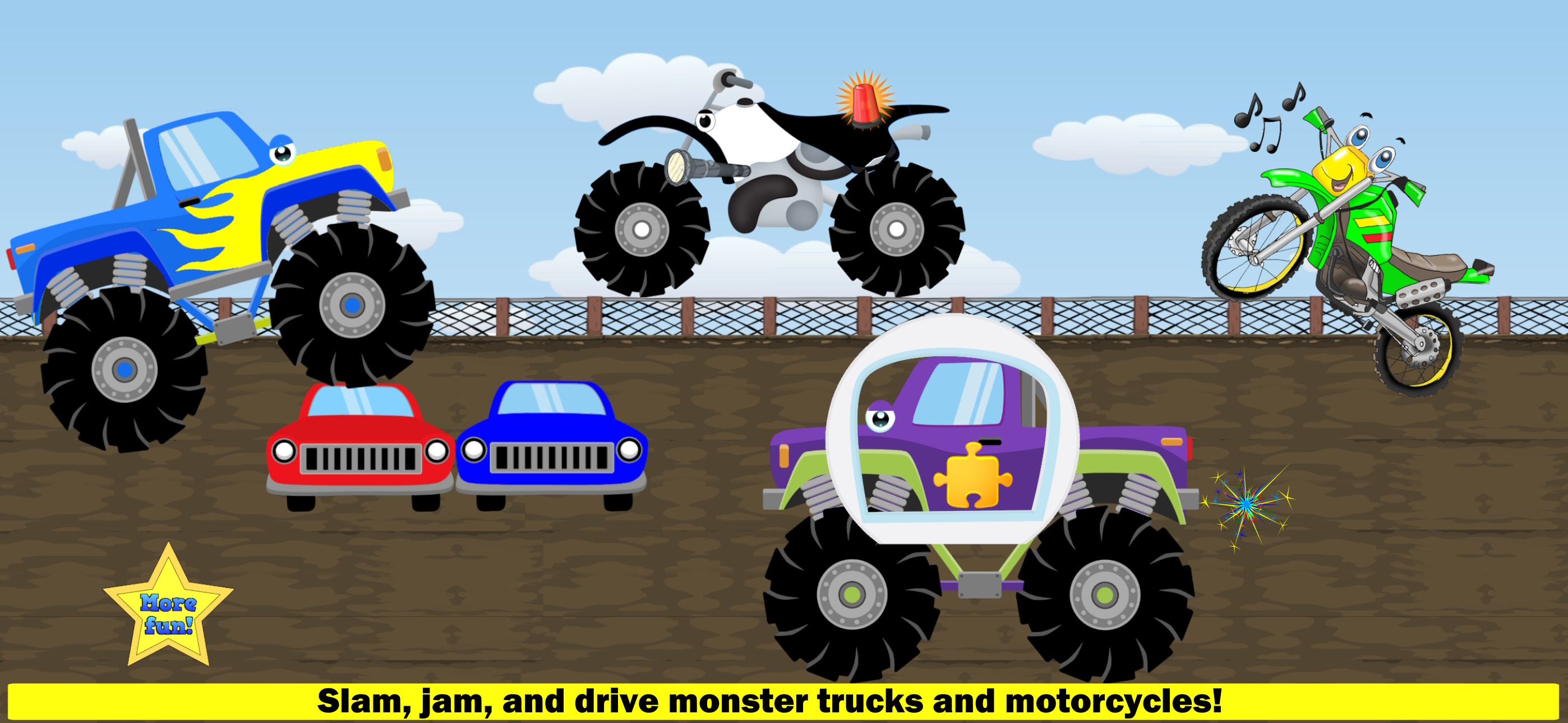 Monster Trucks Game Kids FULL