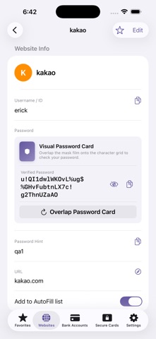 MyPass - Password & Visual Key Screenshot 8 of 10