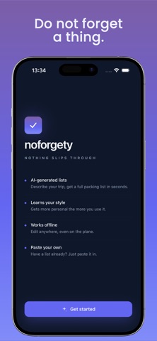 noforgety screenshot