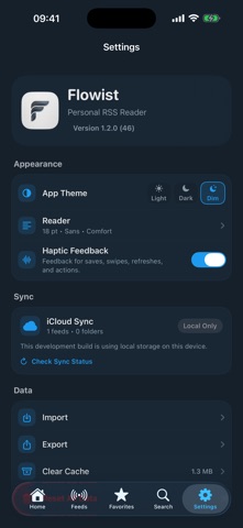 Flowist: RSS Reader screenshot
