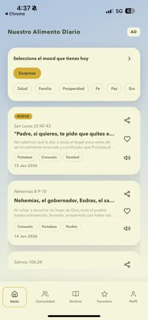 Nuestro Alimento Diario screenshot 1