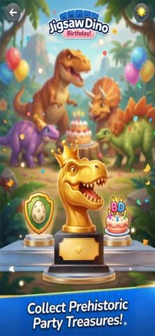 Dino Jigsaw Solitaire Game screenshot