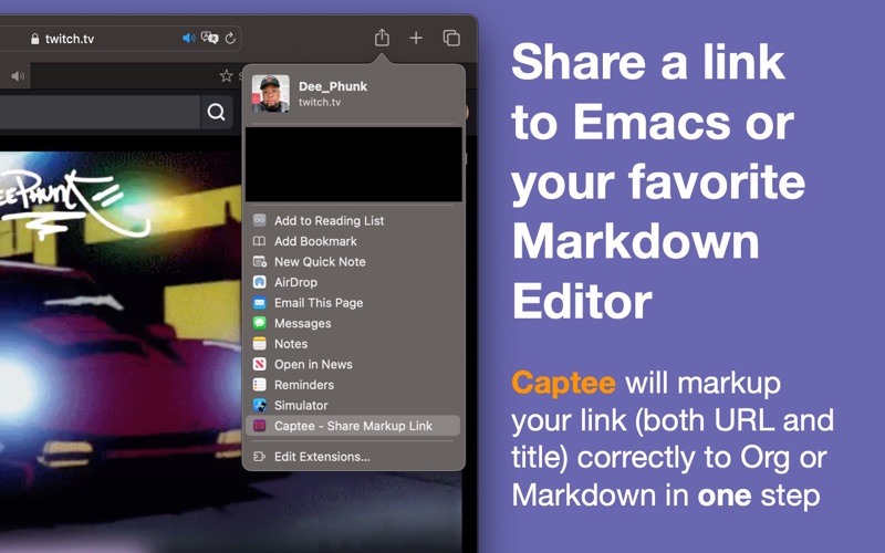 Captee app screenshot