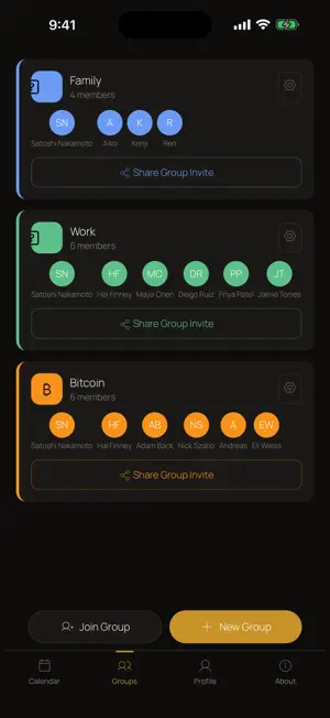 PearCal: P2P Calendar screenshot 3