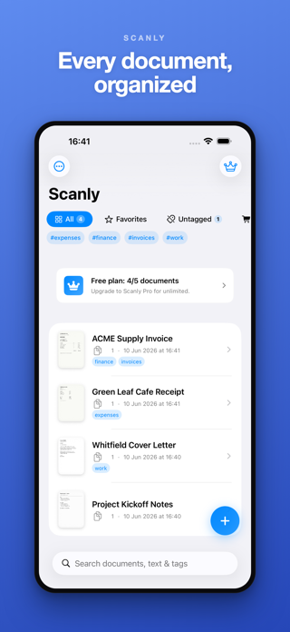 Scanly: Scanner & PDF Screenshot 1 of 6