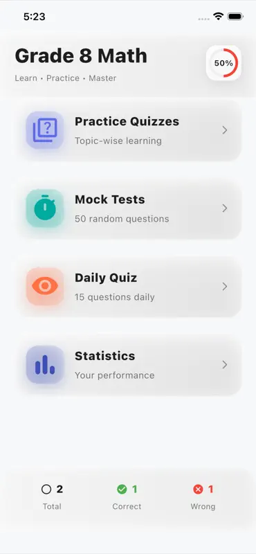 Grade 8 Math Practice screenshot 1 of 5