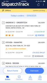 DispatchTrack Mobile screenshot