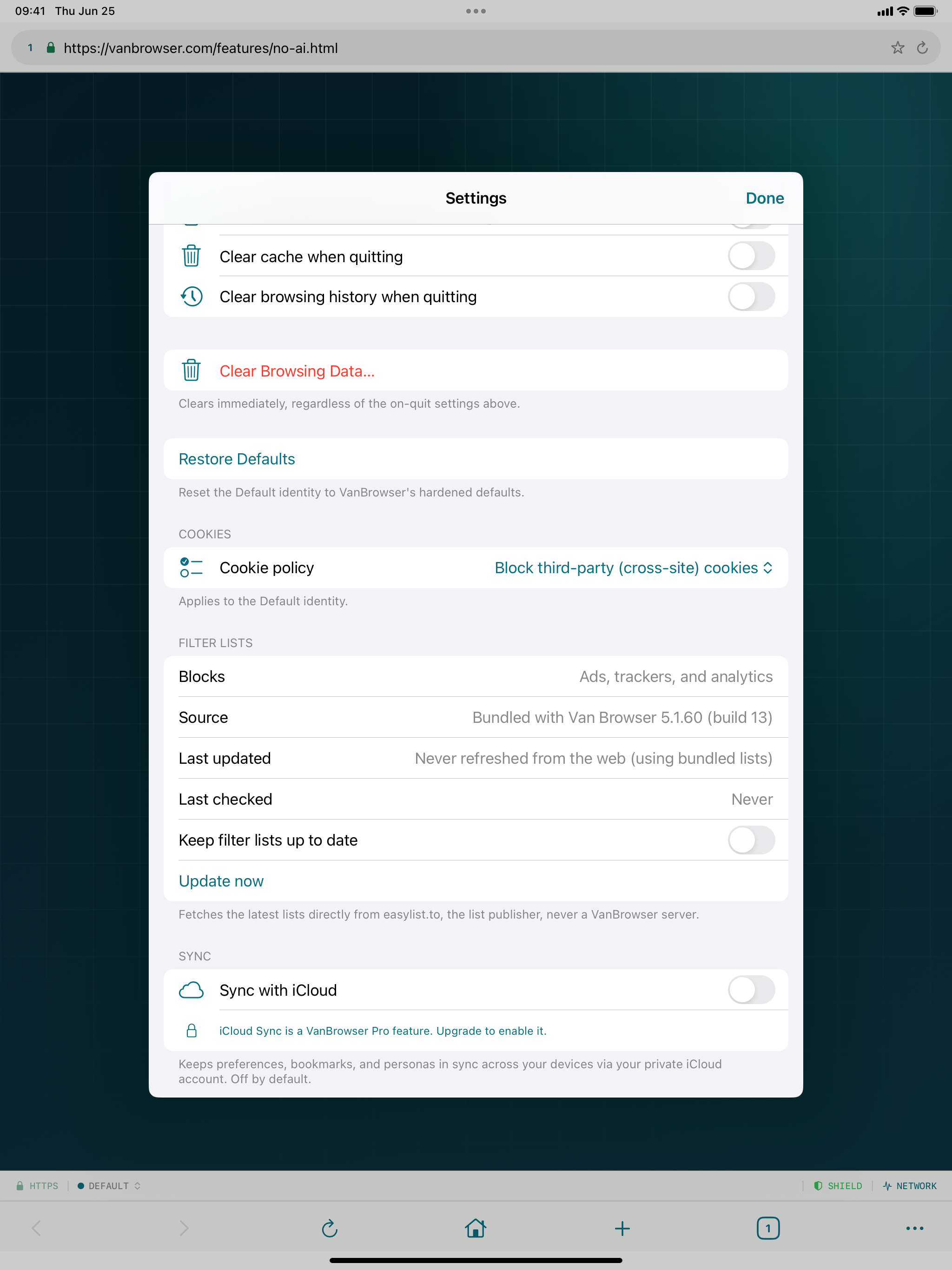 VanBrowser: Private Browser screenshot 12