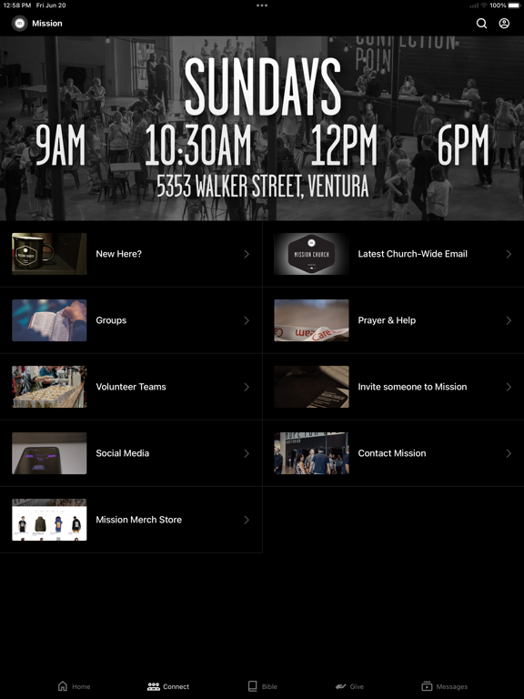 Mission Church - Ventura iPad screenshot 2 - Education app
