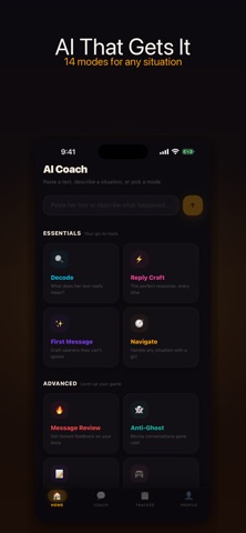Cooked: AI Texting Coach Screenshot 2 of 5