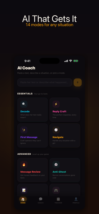 Cooked: AI Texting Coach Screenshot 2 of 5