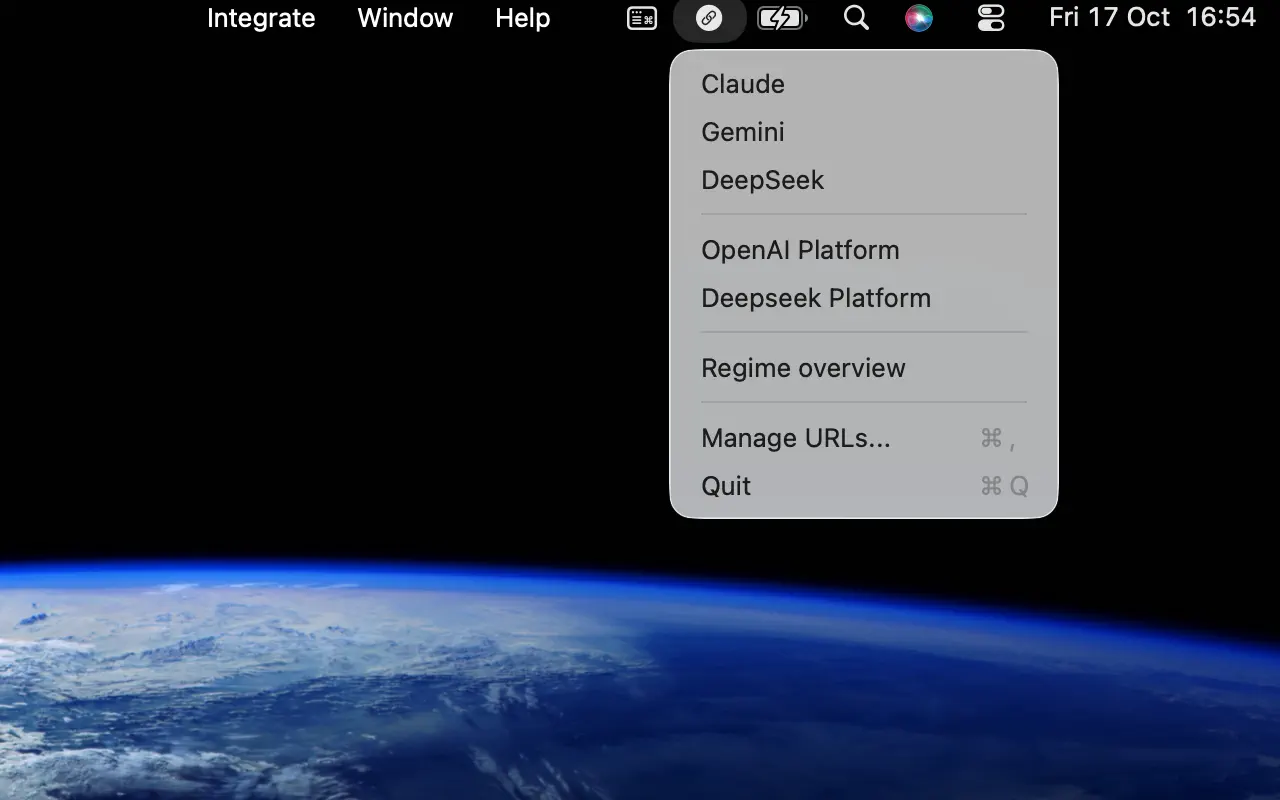 #1. QuickUrl (macOS) Podle: IBMobile Software