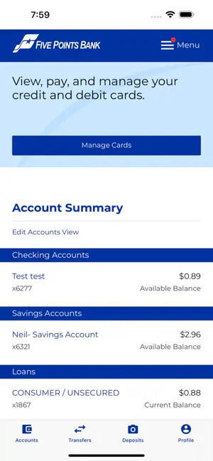 Five Points Bank Mobile screenshot 3