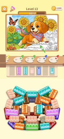 Painting Sort: Color Match Art iPhone screenshot