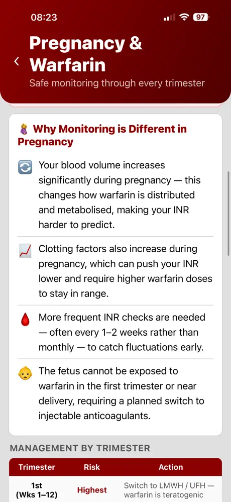 Warfarin Wise screenshot 5