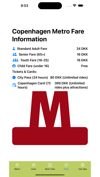 Screenshot #1 pour Copenhagen Subway Map