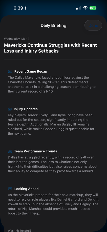 Mavs Plus 的 App Store 截图 3