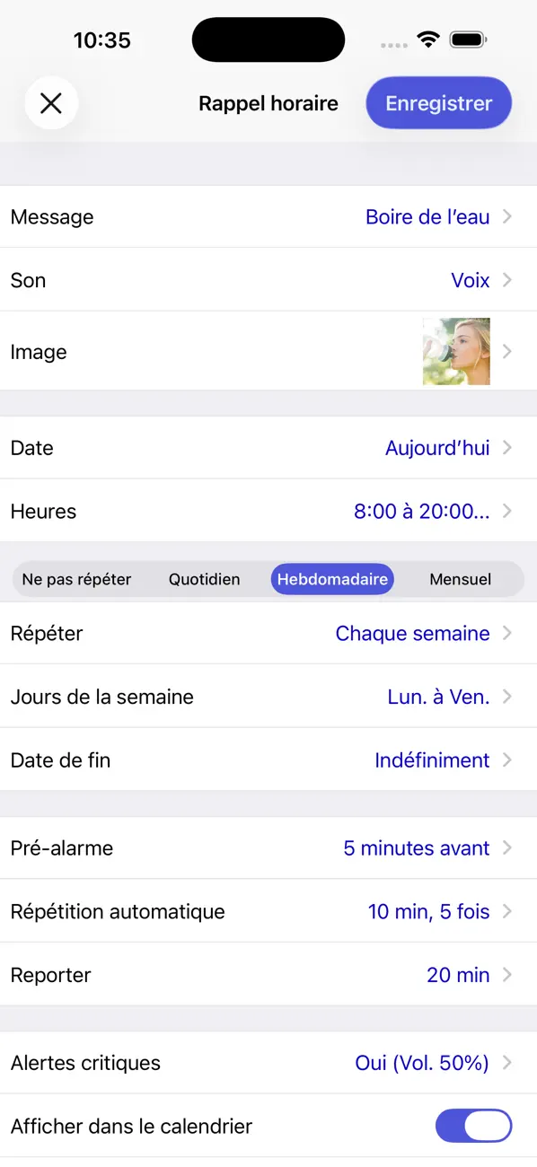 Screenshot #2 pour Rappel. Calendrier et Alarme