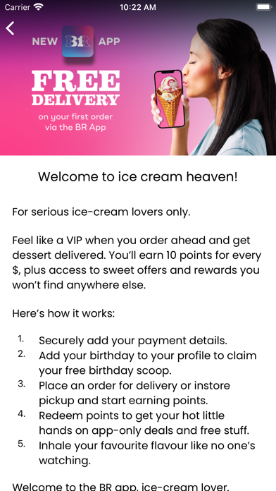 Baskin-Robbins Australia Screenshot