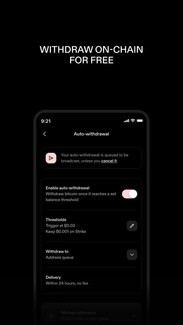 STRIKE: BUY & HOLD BITCOIN Screenshot 6