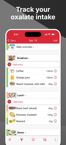 OxiPur: Purine Diary & Tracker Screenshot 3 of 9