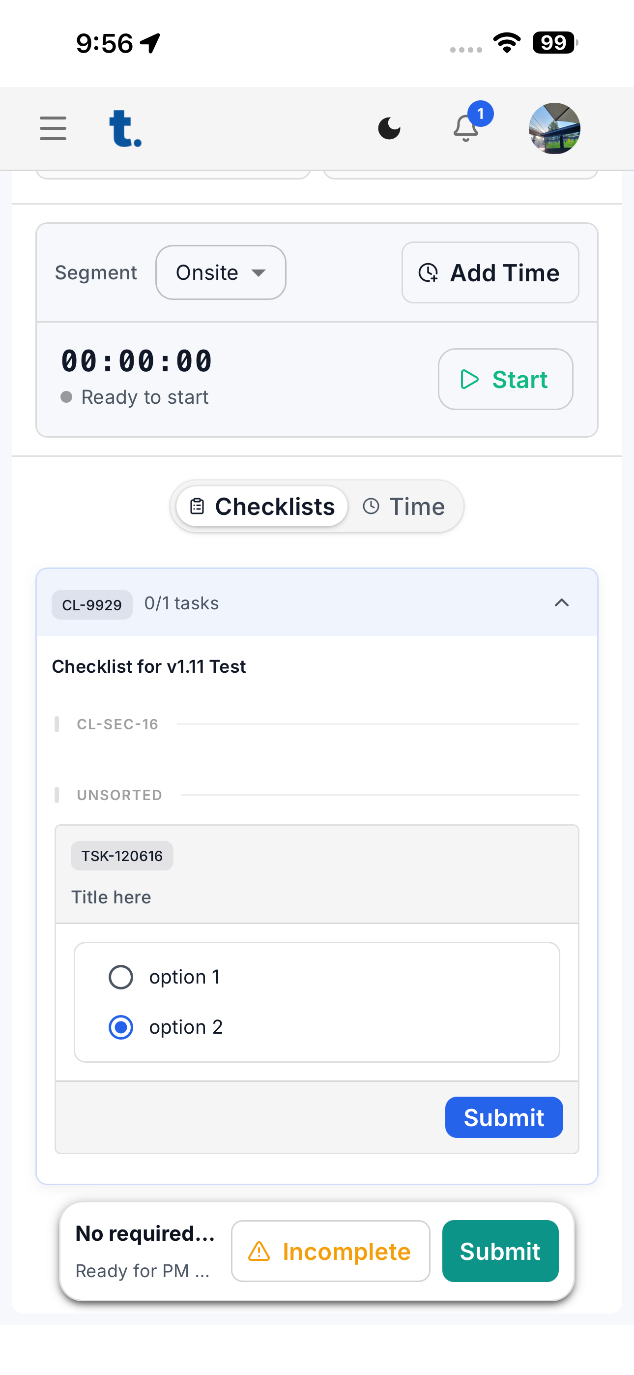 Techapp Field screenshot 2