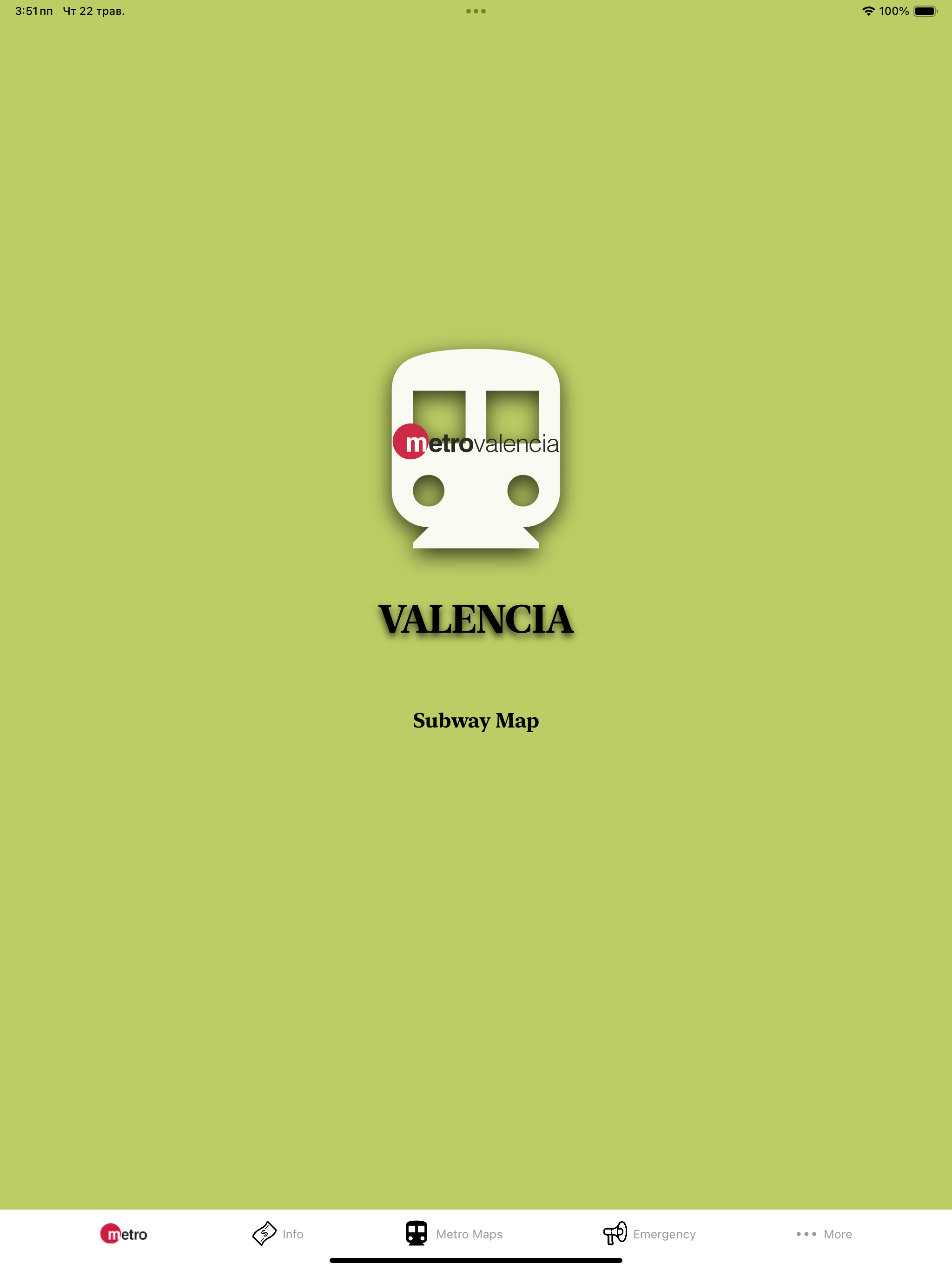 Valencia Subway Map
