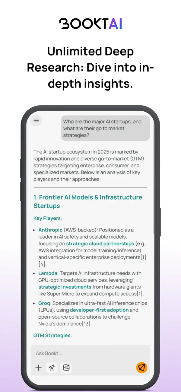 Screenshot #3 pour BooktAI: Powerful, Simple AI